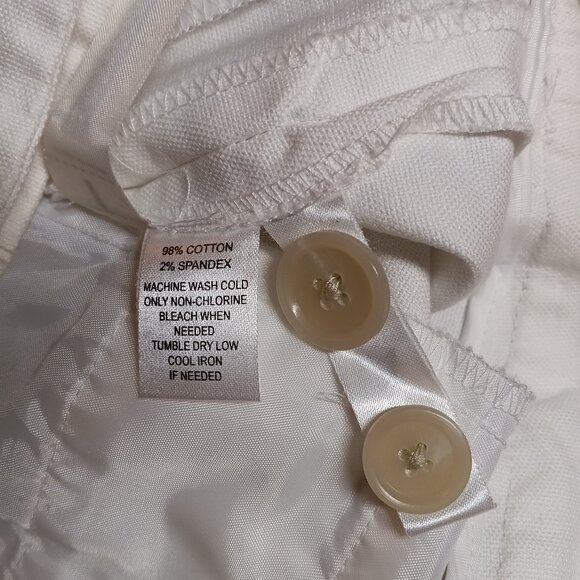 ANN TAYLOR LOFT White Crop/Straight Leg Pants OP - Picture 8 of 10